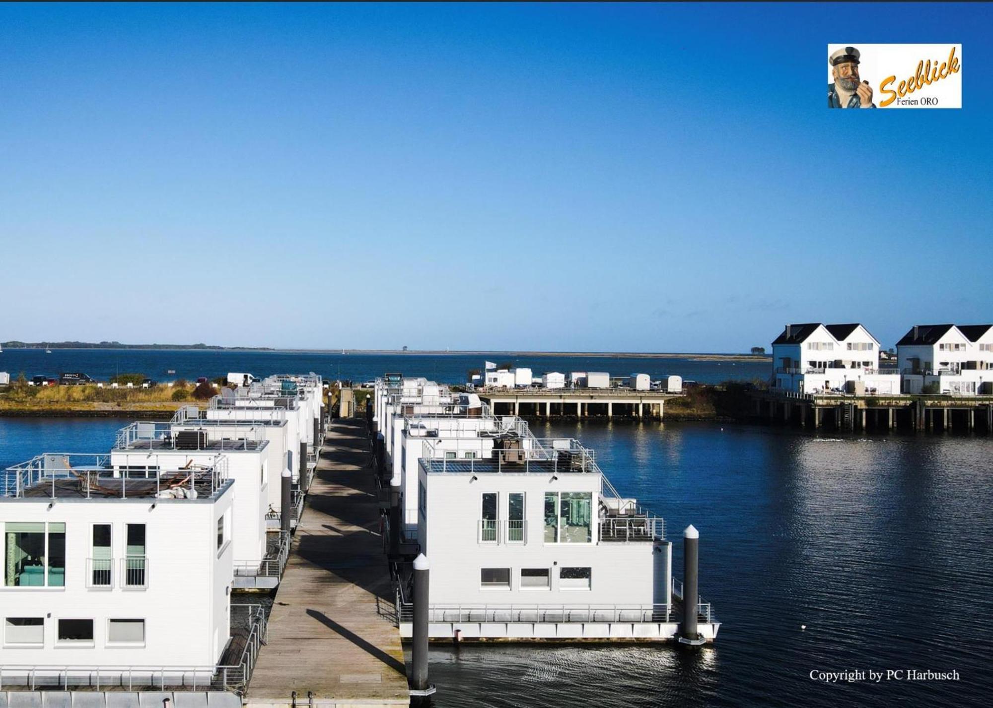 Schwimmendes Ferienhaus Antares One By Seeblick Ferien Oro, Rundum Wasser, Sauna Olpenitz Luaran gambar